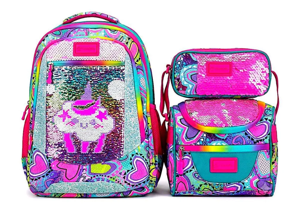 (M27) MOCHILA REFORZADA  LENTEJUELA COMBO 3 PZAS    2.webp