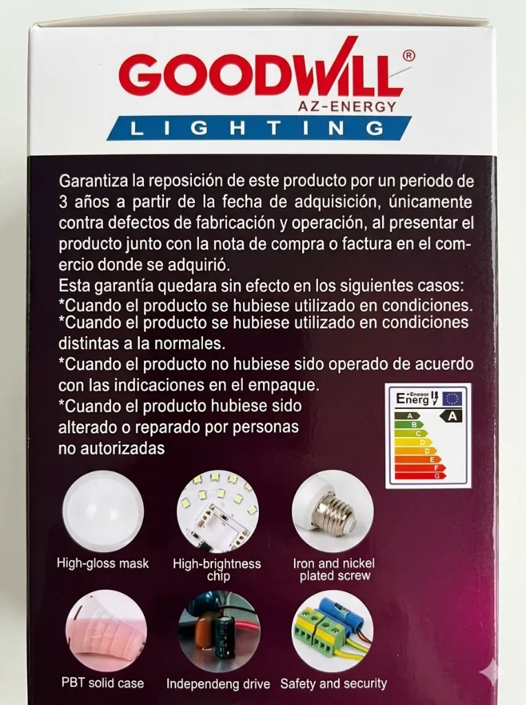 FOCO LED RECARGABLE 12W (GOOD WILL)   (20811)   FICHA TÉCNICA.webp