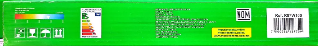 (R67W100) REFLECTOR SOLAR 100W  TIANLAI (3) FICHA TÉCNICA.webp