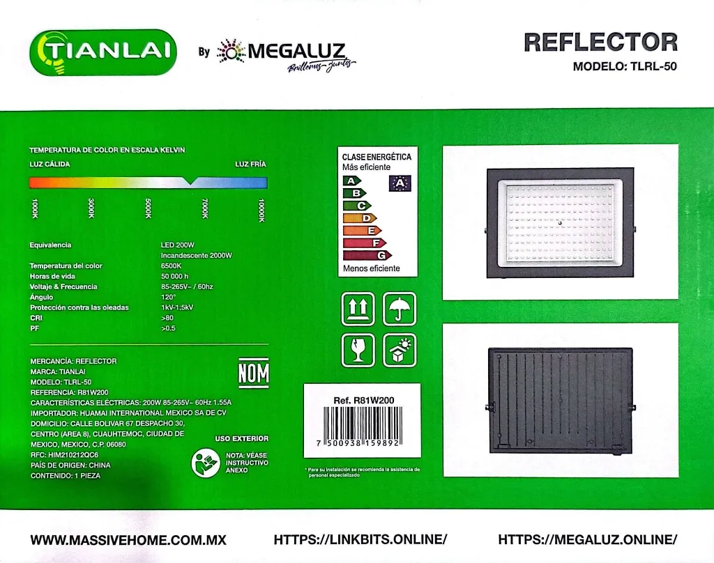(R81W200) REFLECTOR 200W TIANLAI (2) FICHA TÉCNICA.webp