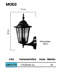 (MRX1379) FAROL NEGRO MERCURY