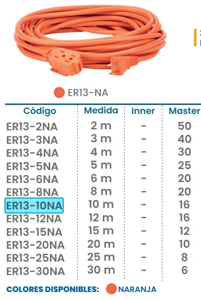 (ER13-10NA)  EXTENSION 10M  USO RUDO  (IGOTO)