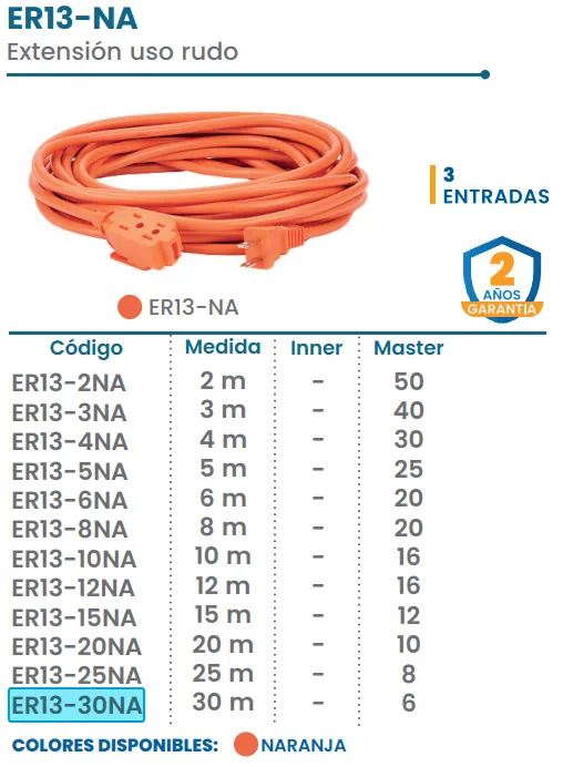[ER13-30NA] (ER13-30NA)  EXTENSION 30M USO RUDO (IGOTO)