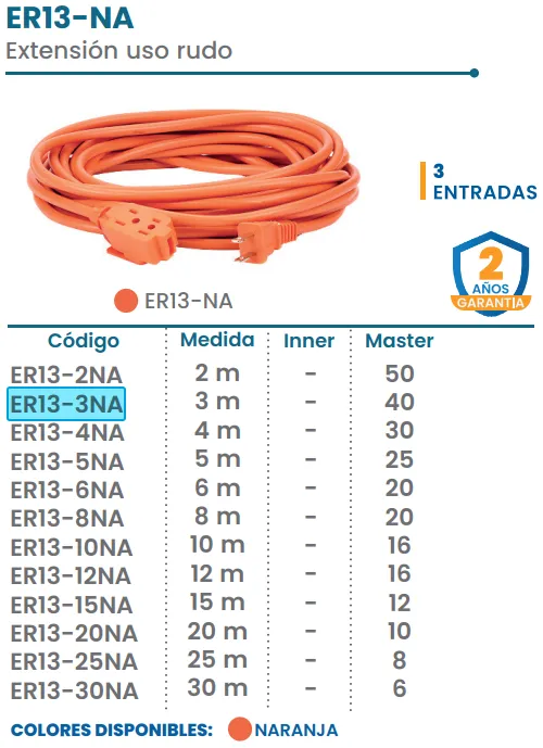 [ER13-3NA] (ER13-3NA)  EXTENSION 3M USO RUDO (IGOTO)