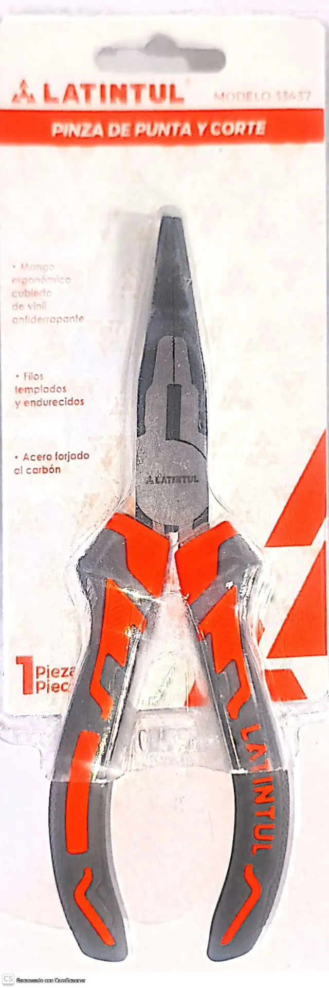 [33437] (33437) PINZA DE PUNTA Y CORTE 6" LATINTUL