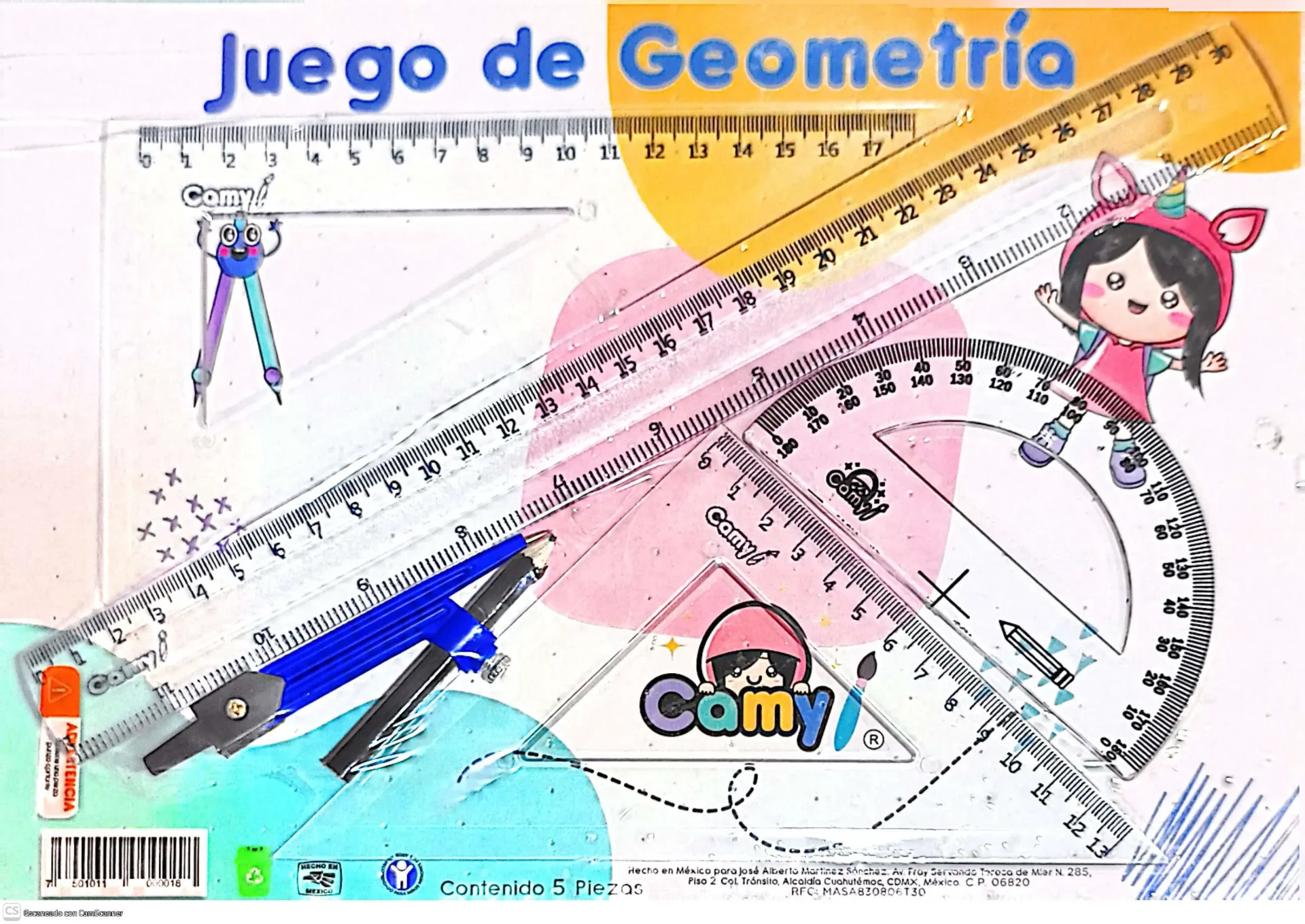 [CAMY TRANSPARENTE] JUEGO GEOMETRICO CAMY TRANSPARENTE