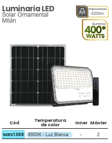 (MRX1388) REFLECTOR SOLAR 400W MERCURY