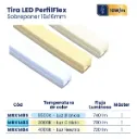 (MRX1483) TIRA LED PERFILFLEX SOBREPONER 16X16 LUZ CALIDA MERCURY