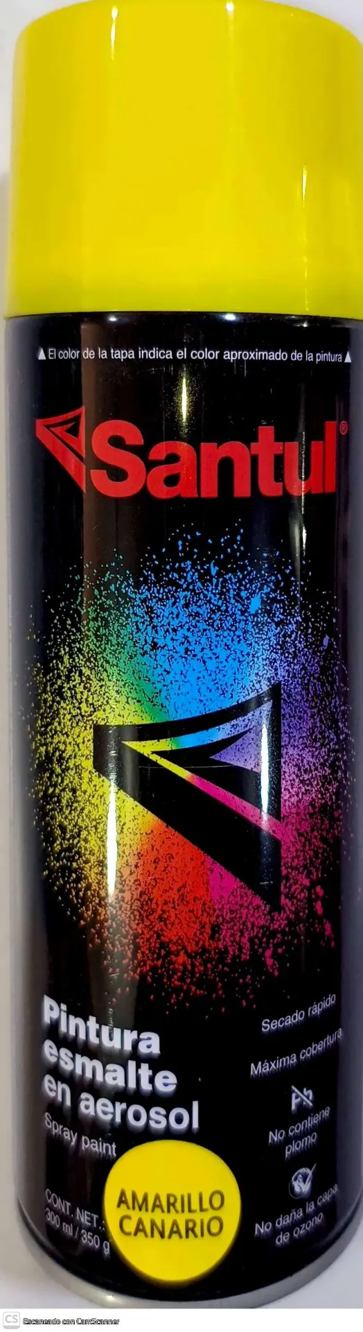 [8827] (8827) PINTURA AEROSOL AMARILLO CANARIO 300ML (SANTUL)