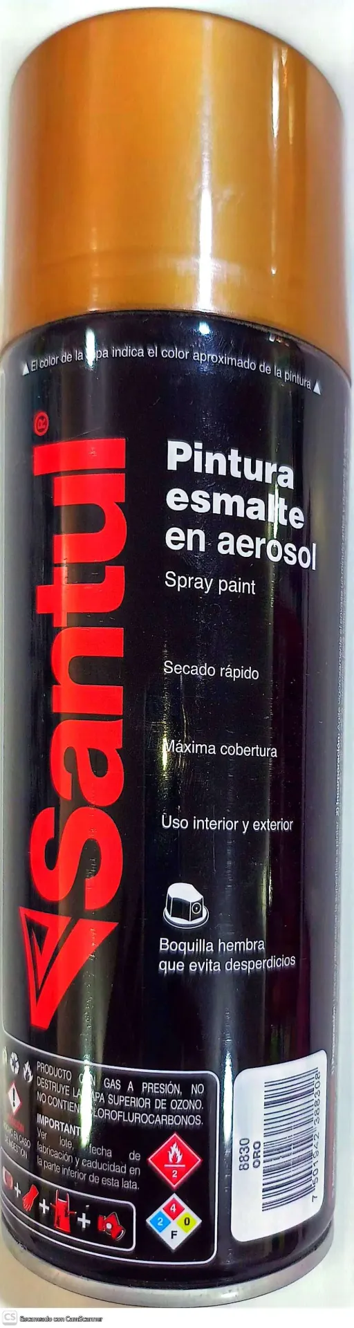 [8830] (8830) PINTURA AEROSOL ORO METALICO 300ML (SANTUL)