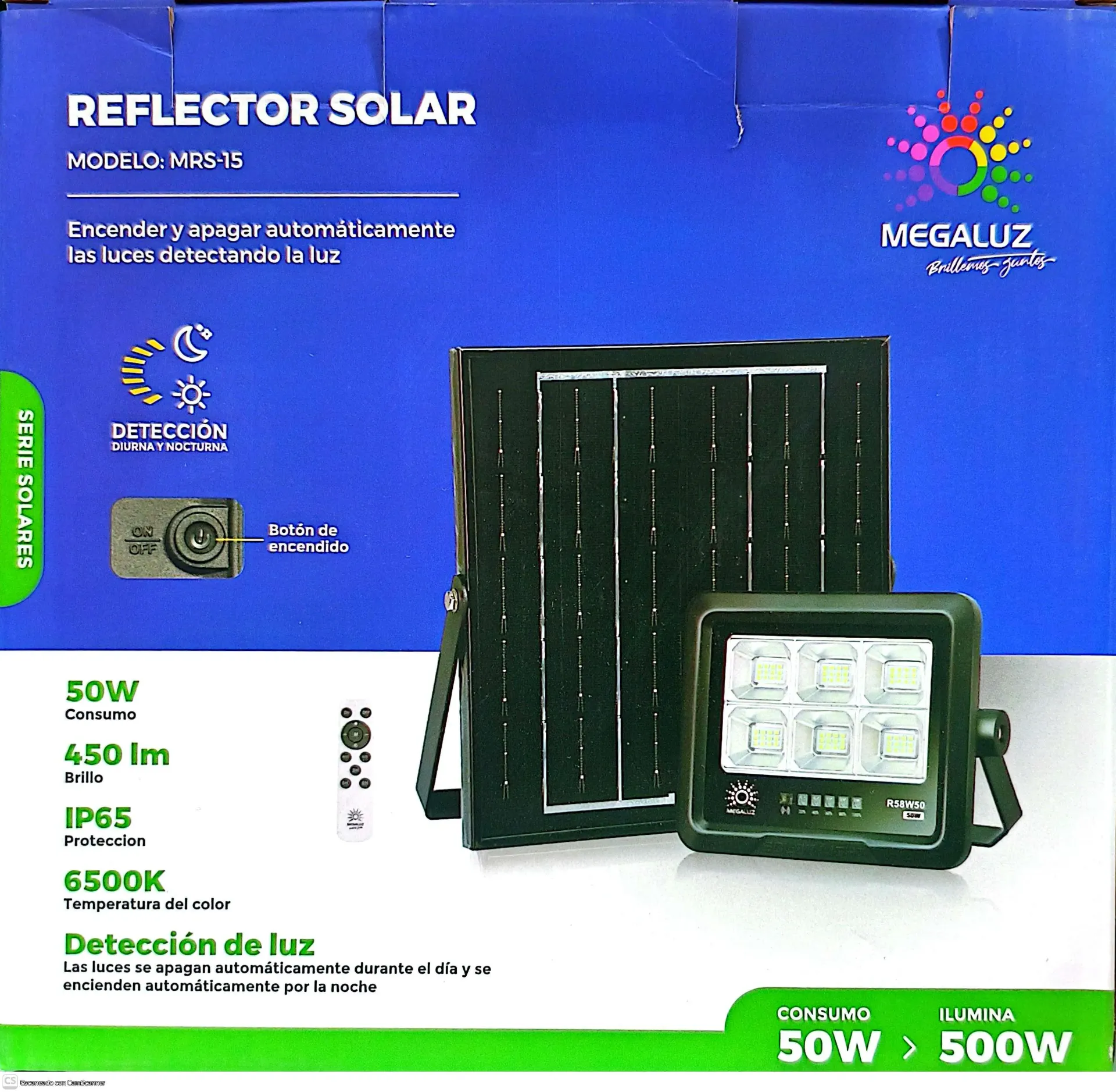 (R58W50) REFLECTOR SOLAR 50W MEGALUZ