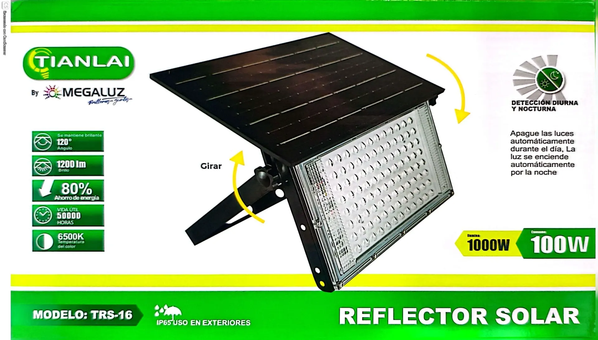 (R67W100) REFLECTOR SOLAR 100W TIANLAI
