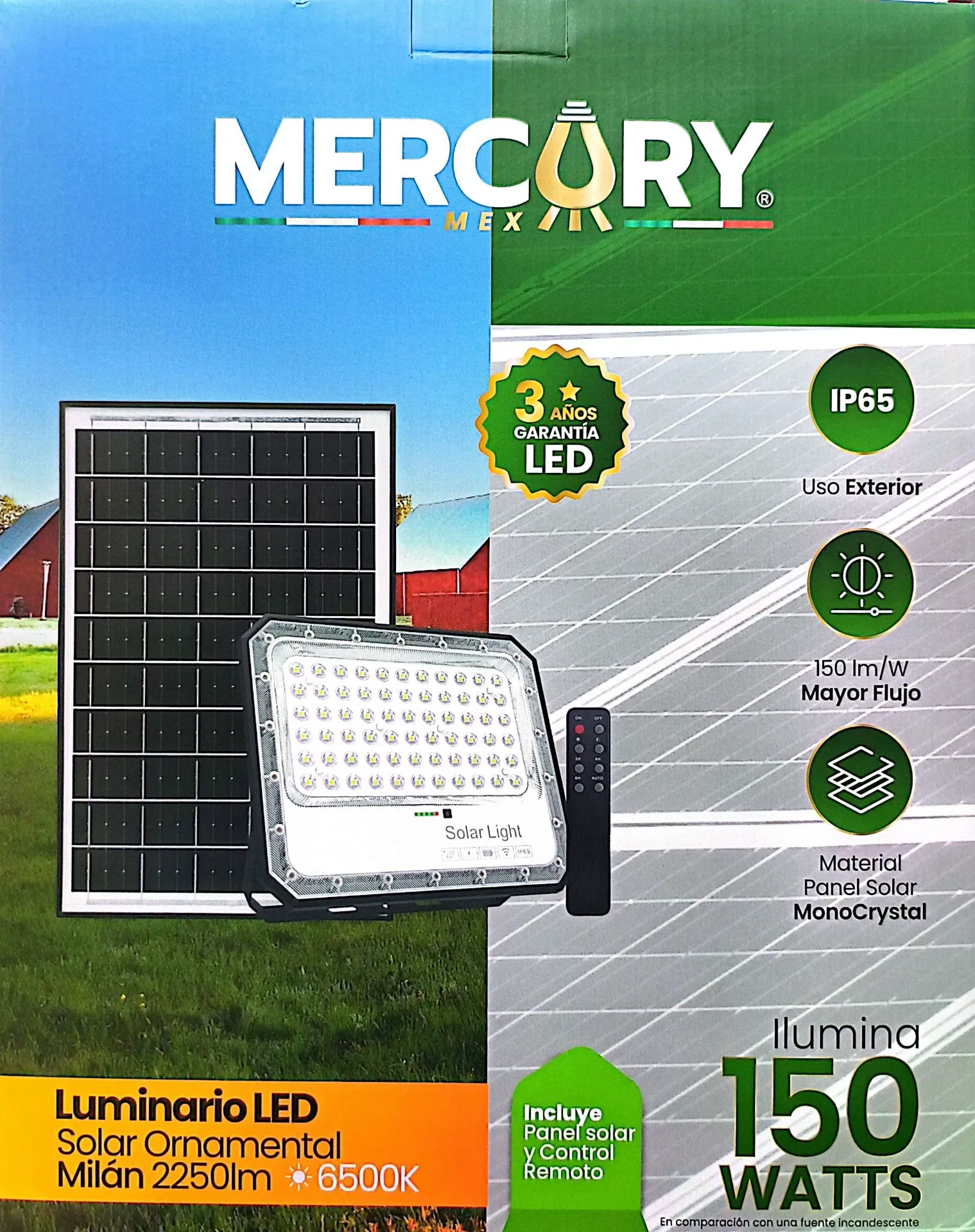 (MRX1158) REFLECTOR 150W MERCURY LUZ BCA