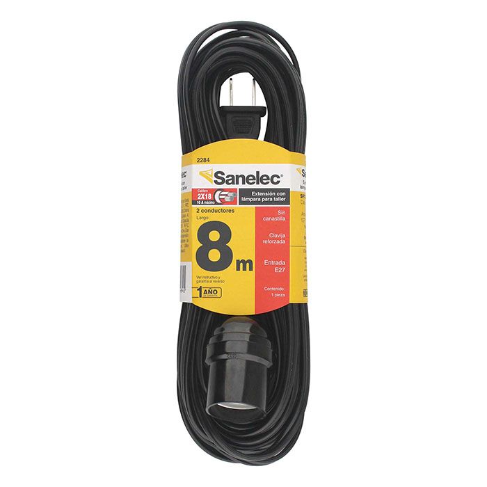 (2284) EXTENSION CON PORTALAMPARA 8M (SANTUL-SANELEC)