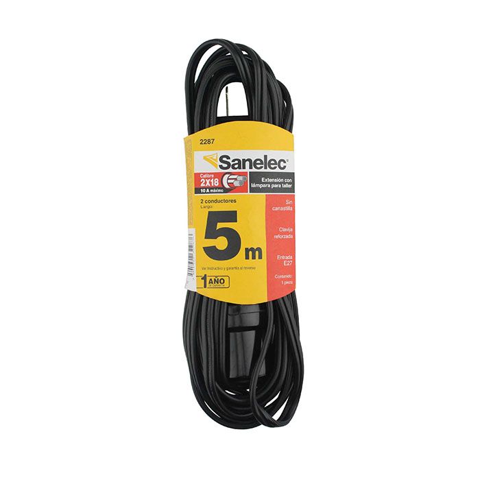 (2287) EXTENSION CON PORTALAMPARA 5M (SANTUL-SANELEC)