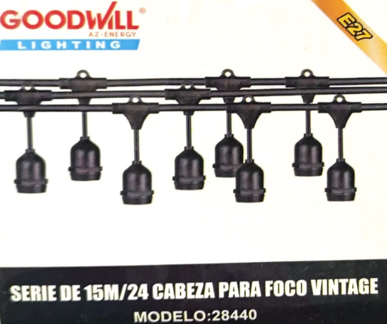 [GUIRNALDA 15M] (28440) SERIE FOCOS 15M GOOD WILL