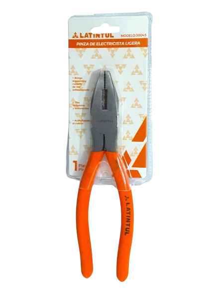 [30045] PINZA DE ELECTRICISTA LIGERA 8" LATINTUL