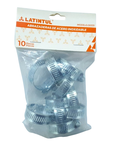 [7503173303310] (30331) ABRAZADERA 1 1/4´´ C/10PZAS. LATINTUL