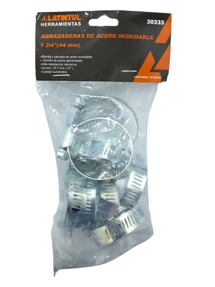 [7503173303334] (30333) ABRAZADERA 1 3/4´´ 10PZAS. LATINTUL