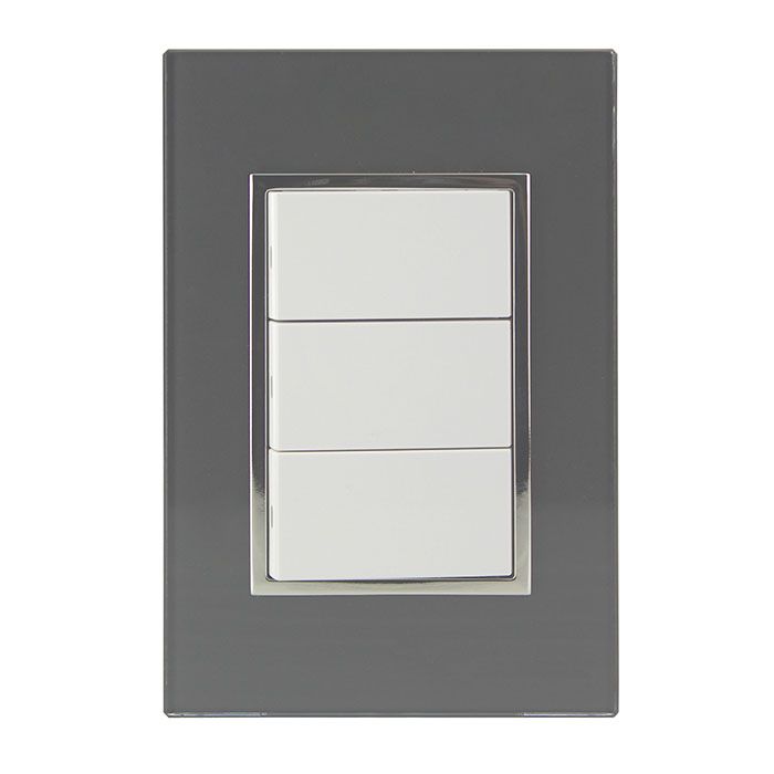 [4542] (4542) PLACA VENECIA HUMO APAGADOR TRIPLE