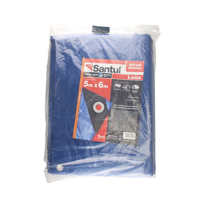 (5418) LONA PREMIUM AZUL 5X6M SANTUL
