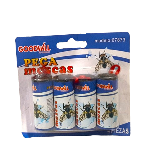 (67873) PEGAMOSCAS C/4 GOOD WILL