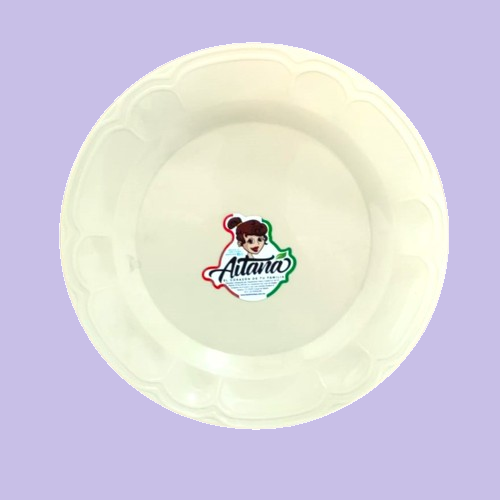 (AIT-024B) PLATO TRINCHE BEIGE CHICO