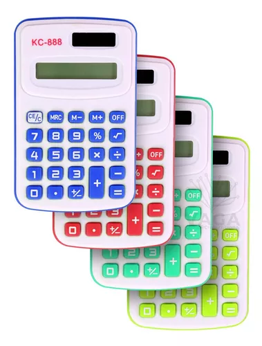(KC-888) (KC-888C) CALCULADORA CHICA COLOR