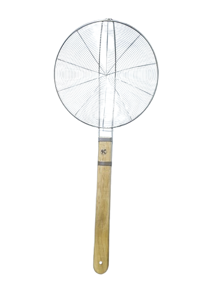 (KG-26ARA) COLADOR ARAÑA MANGO MADERA REF.# 26