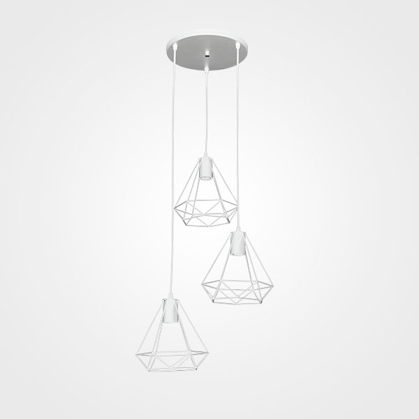 (MX-CL8028) LUMINARIO COLGANTE DIAMANTE BLANCO (MAXXI) 