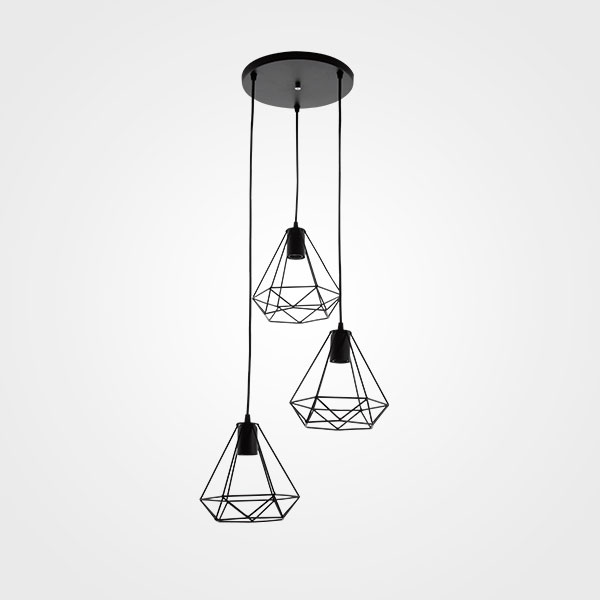 [MX-CL8029] (MX-CL8029) LUMINARIO COLGANTE DIAMANTE NEGRO (MAXXI)