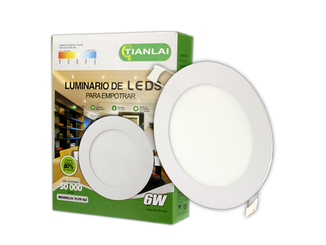 [4895174139313] (S26W06) LUMINARIO SLIM 6W TIANLAI