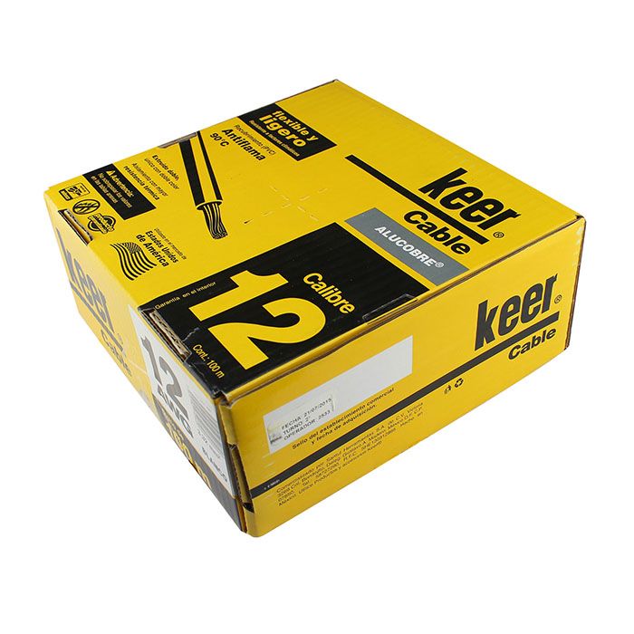 [4081] CABLE KEER # 12 BLANCO