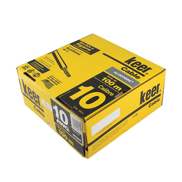 [4078] CABLE KEER #10 NEGRO