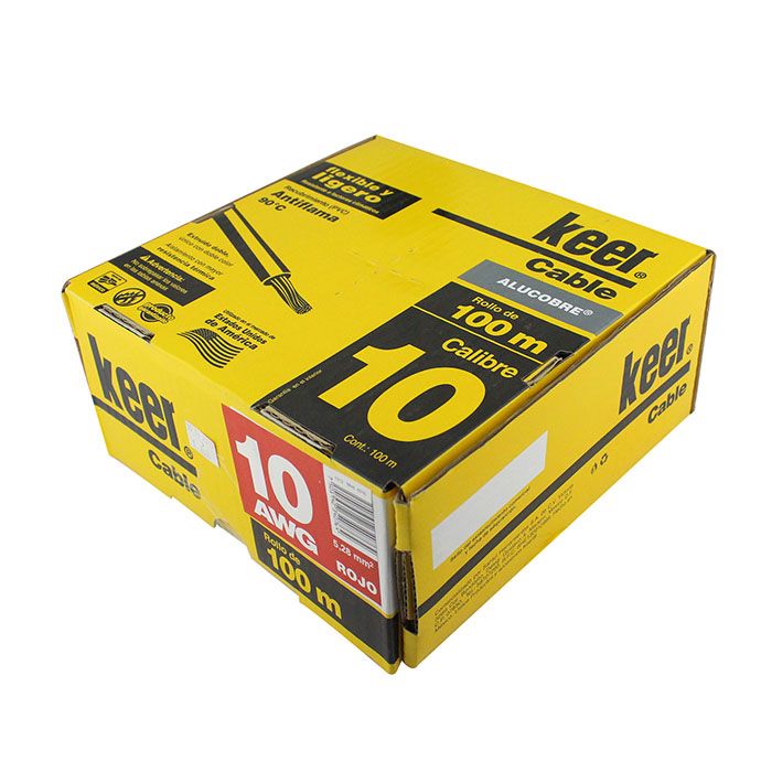 (4076) CABLE KEER #10 ROJO