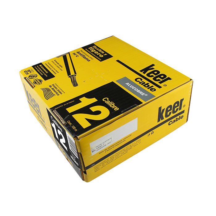 [4082] CABLE KEER #12 NEGRO