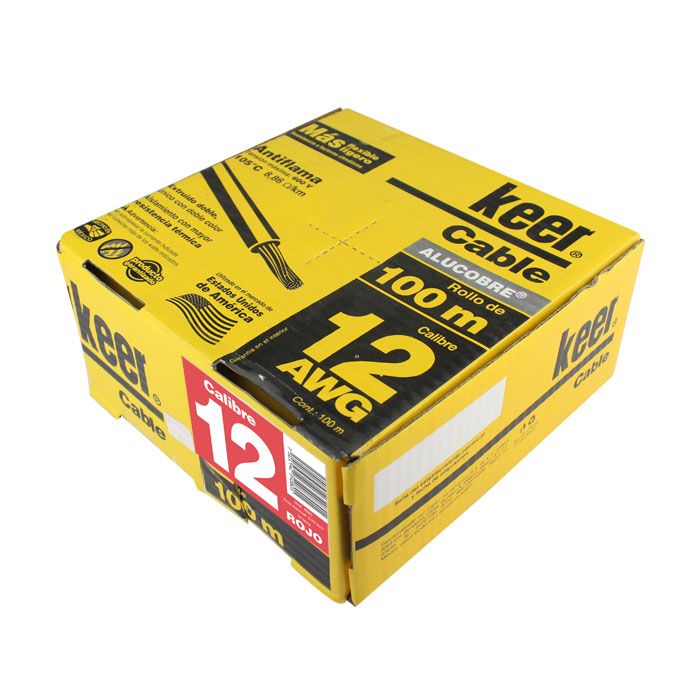 (4080) CABLE KEER #12 ROJO