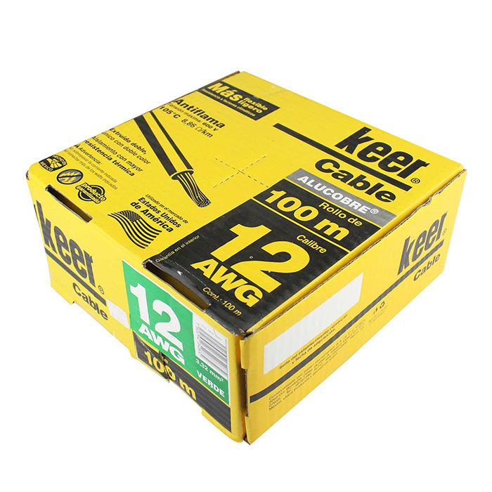[4083] CABLE KEER #12 VERDE