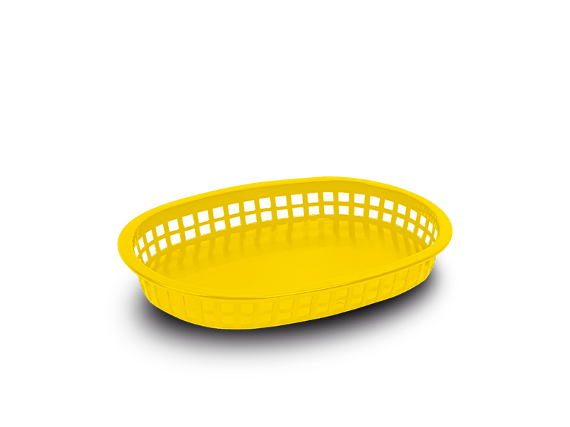 CANASTA P/CENTRO DE MESA AMARILLO 