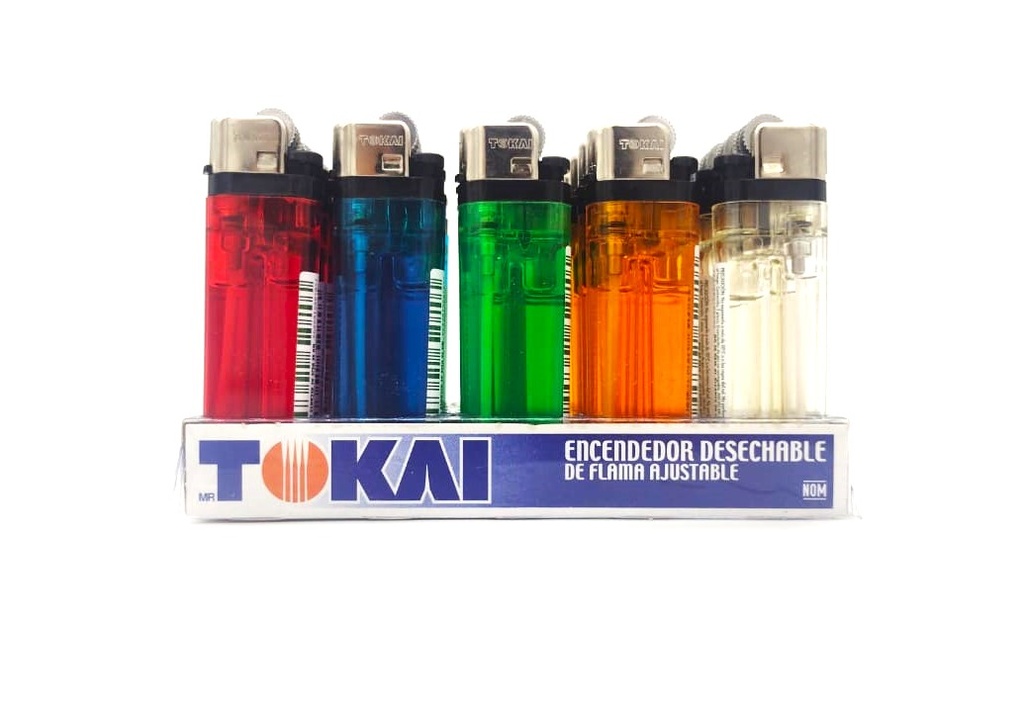 [TOKAICAJA  (P)] ENCENDEDOR TOKAI GAS COLOR CAJA C/25