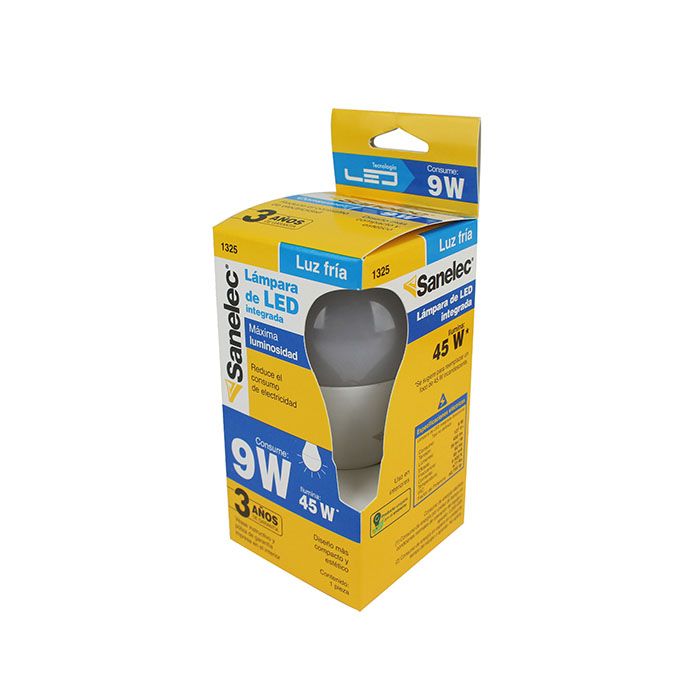 PACK C/3 FOCO LED 9W LUZ BCA SANELEC
