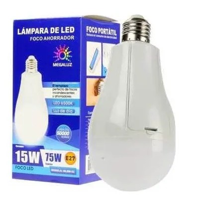 (EM02W15) FOCO RECARGABLE 15W   (MEGALUZ)