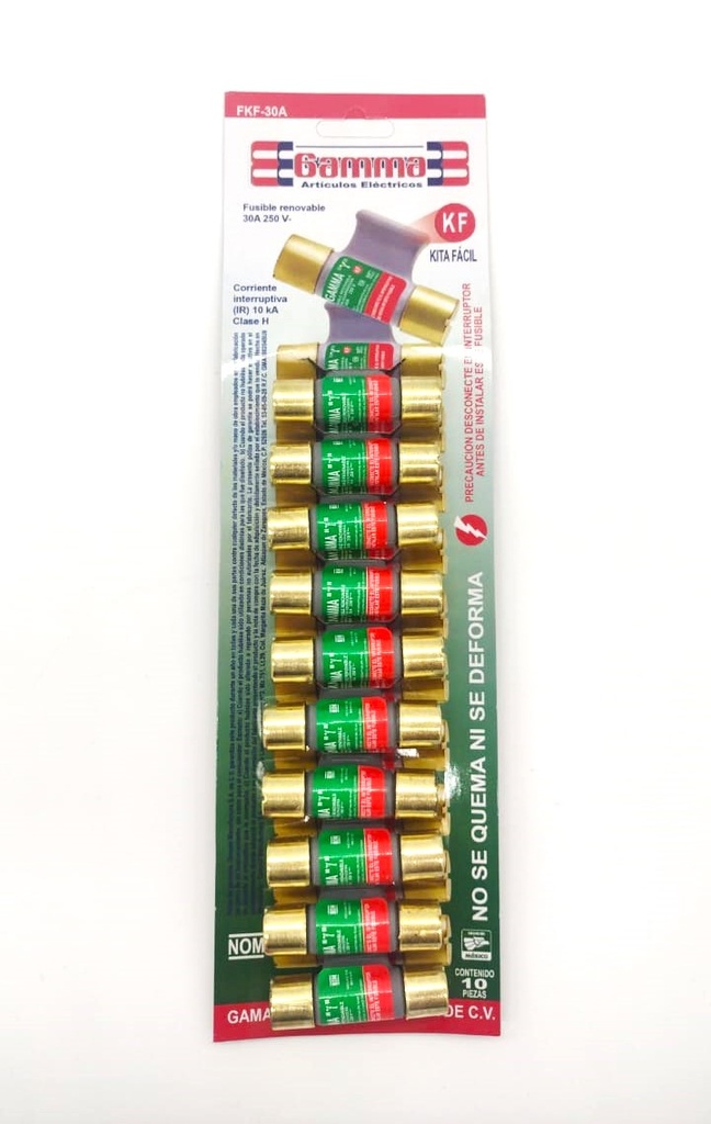 [FUSIBLE GAMA AGARRA  (P)] Fusible Gama Con Agarradera Tira Con 10pzas