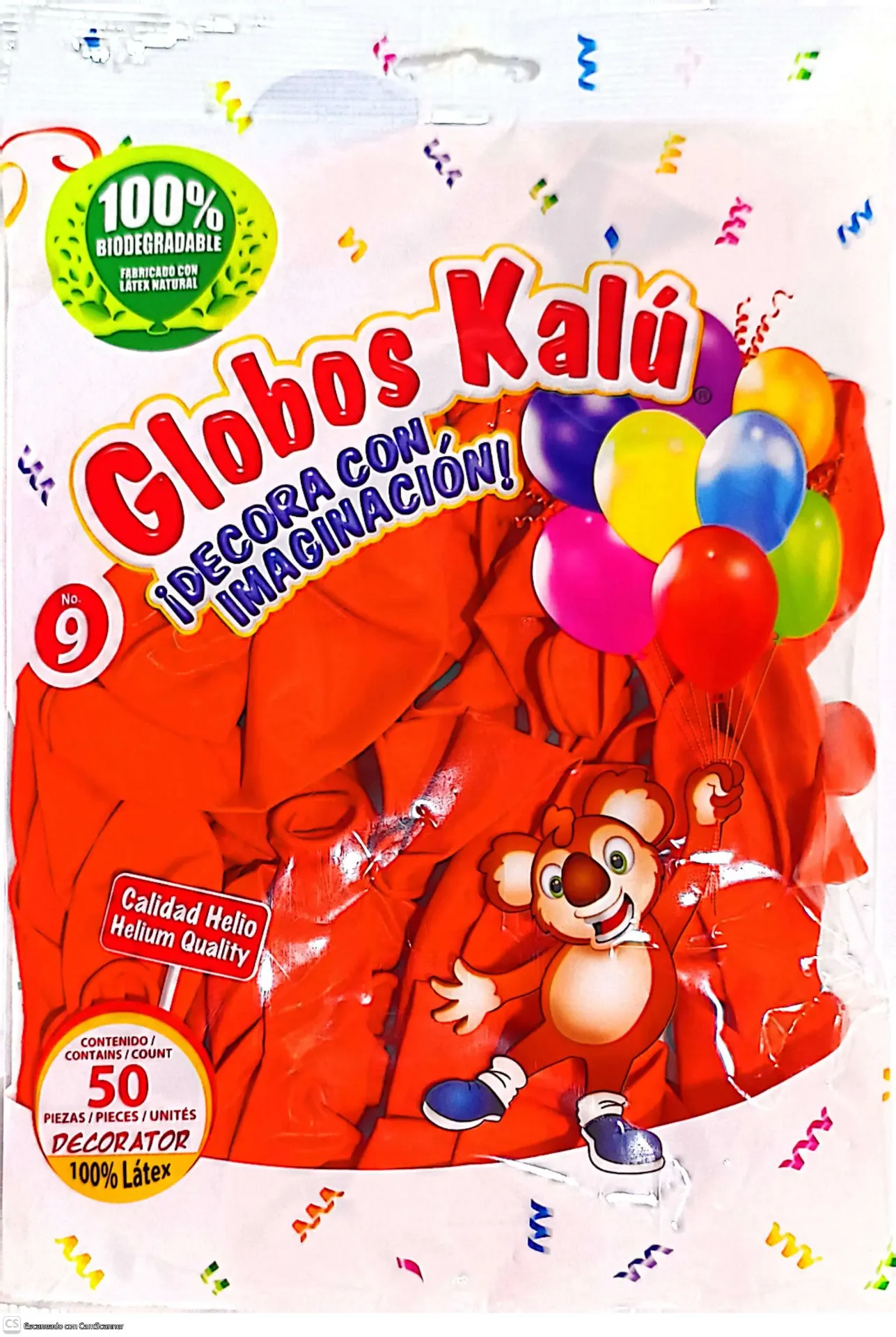 GLOBO KALU #9 NARANJA  (H)