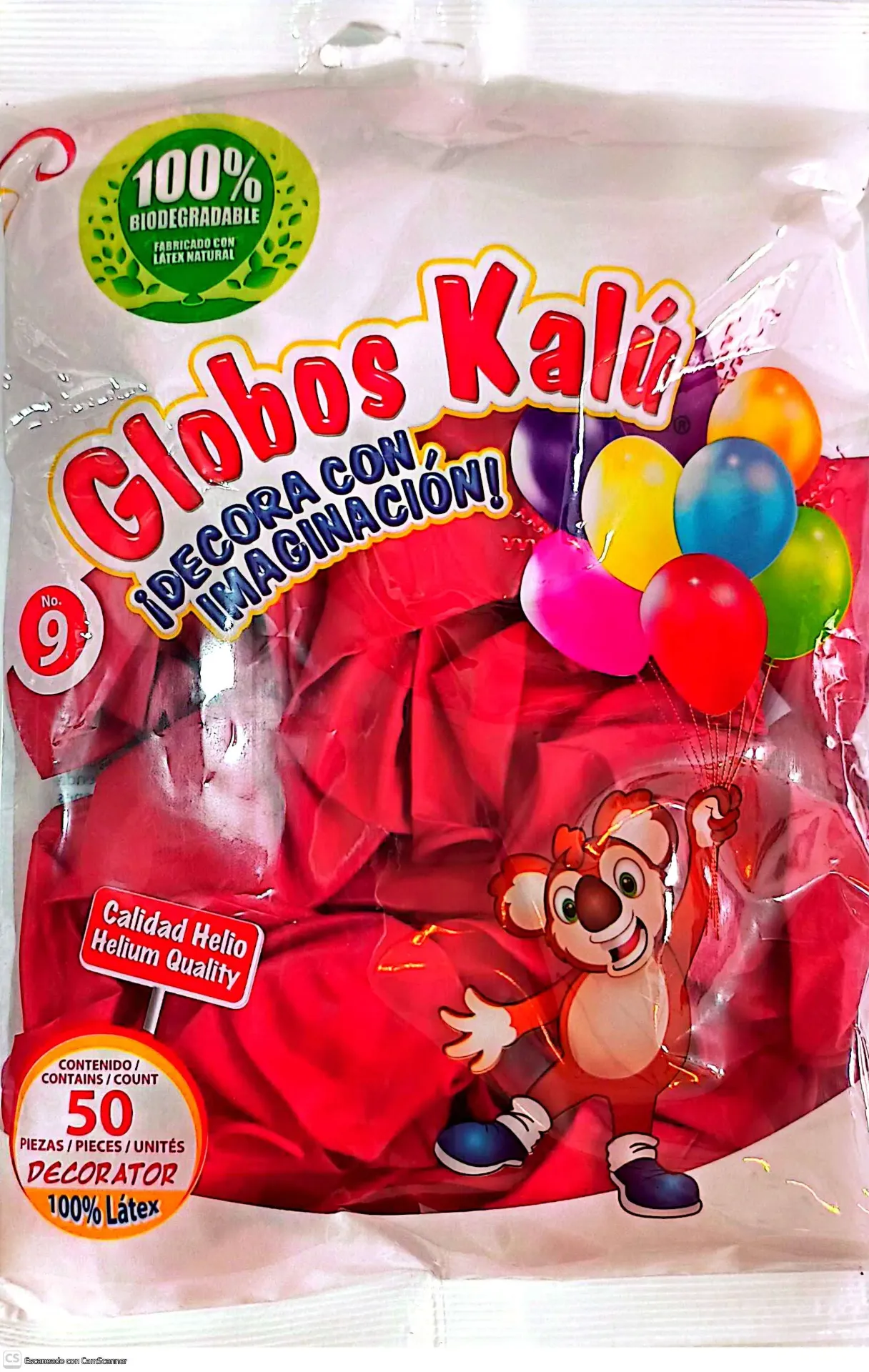 GLOBO KALU #9 ROJO  (H)