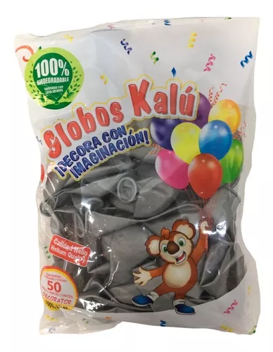 GLOBO KALU PLATA #9 C/50 PZAS  (H)