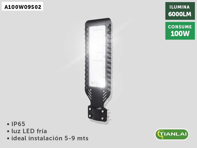 (A100W09S02) LAMPARA SUBURBANA 100W TIANLAI  