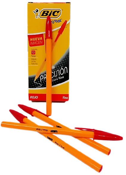 [7501014511078 (PA)] LAPICERO BIC FINO ROJO