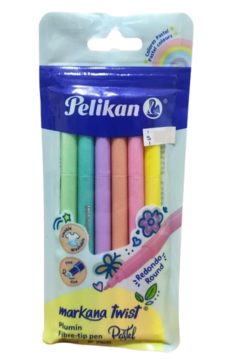 PLUMIN MARKANA TWIST PASTEL PERLIKAN  C/6
