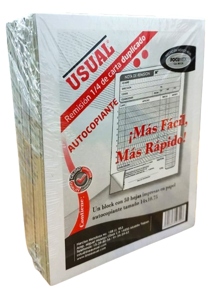 [7500803503003 (PA)] NOTA REMISION AUTOCOPIANTE USUAL